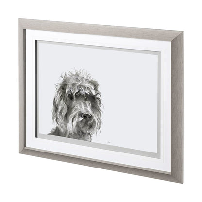 Mercana - Walk Time 2 by Mercana Studio a Hand Embellished Textured Framed Art Print Matted under Glass - 12563 view 1