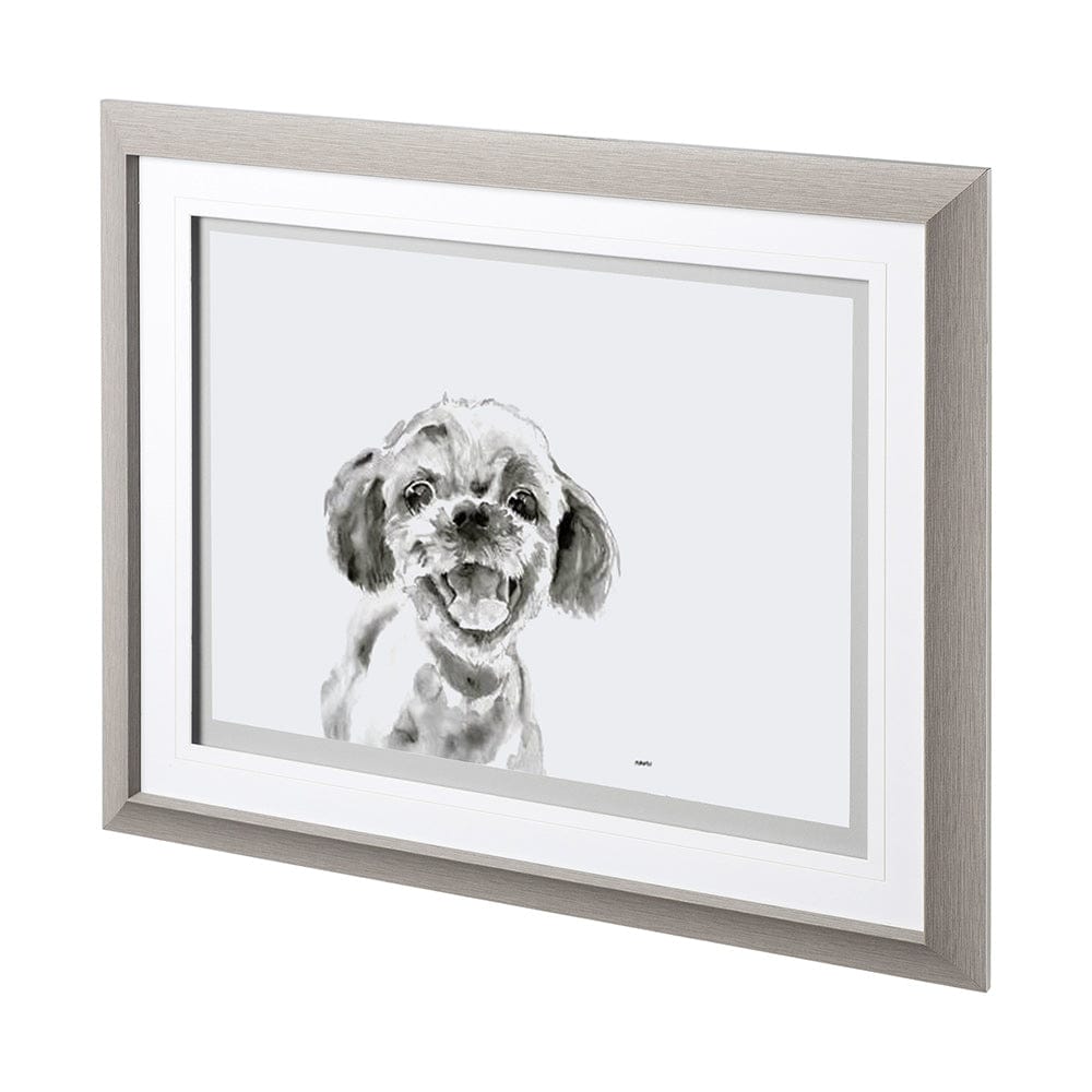 Mercana - Walk Time 3 by Mercana Studio a Hand Embellished Textured Framed Art Print Matted under Glass - 12564 view 1