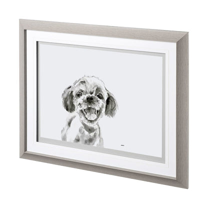 Mercana - Walk Time 3 by Mercana Studio a Hand Embellished Textured Framed Art Print Matted under Glass - 12564 view 1