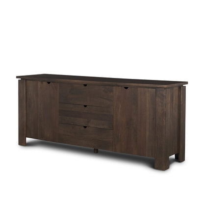 Mercana - Wallen 2 Door Solid Dark Brown Wood w/ 3 Drawers Sideboard - 71010 view 1