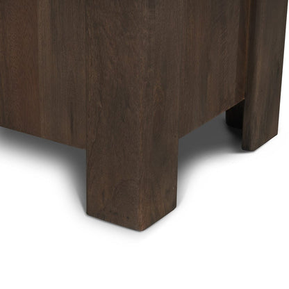 Mercana - Wallen 2 Door Solid Dark Brown Wood w/ 3 Drawers Sideboard - 71010 view 10