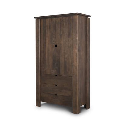 Mercana - Wallen Solid Dark Brown Wood Curio Cabinet - 71008 view 1