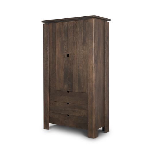 Mercana - Wallen Solid Dark Brown Wood Curio Cabinet - 71008 view 1
