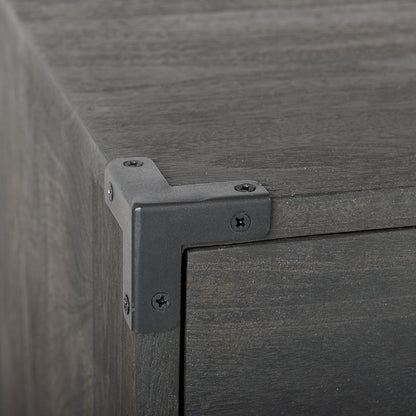 Mercana - Ward 34L x 18W Brown Wood and Iron 3 Drawer Accent Cabinet - 67826 view 2