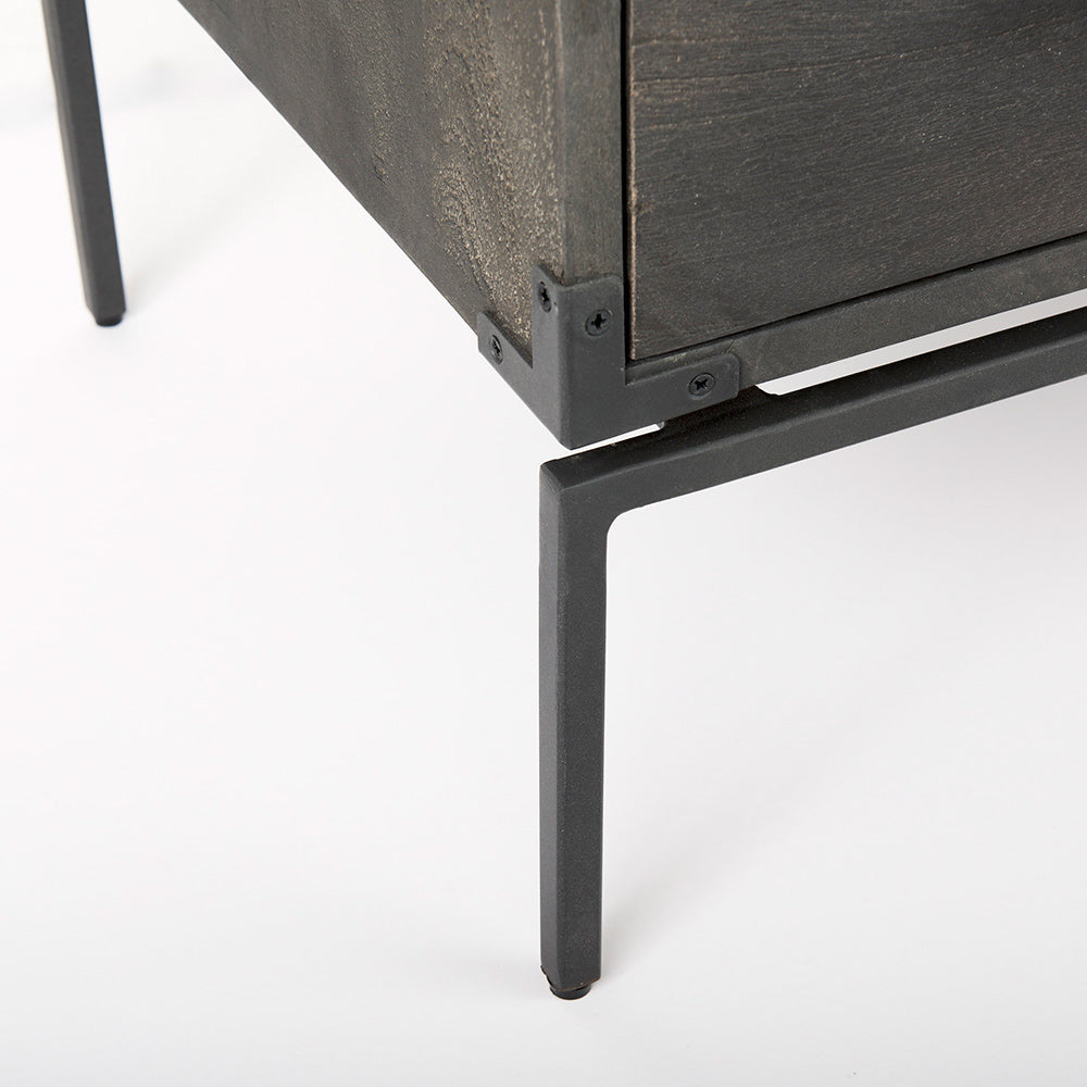 Mercana - Ward 34L x 18W Brown Wood and Iron 3 Drawer Accent Cabinet - 67826 view 12