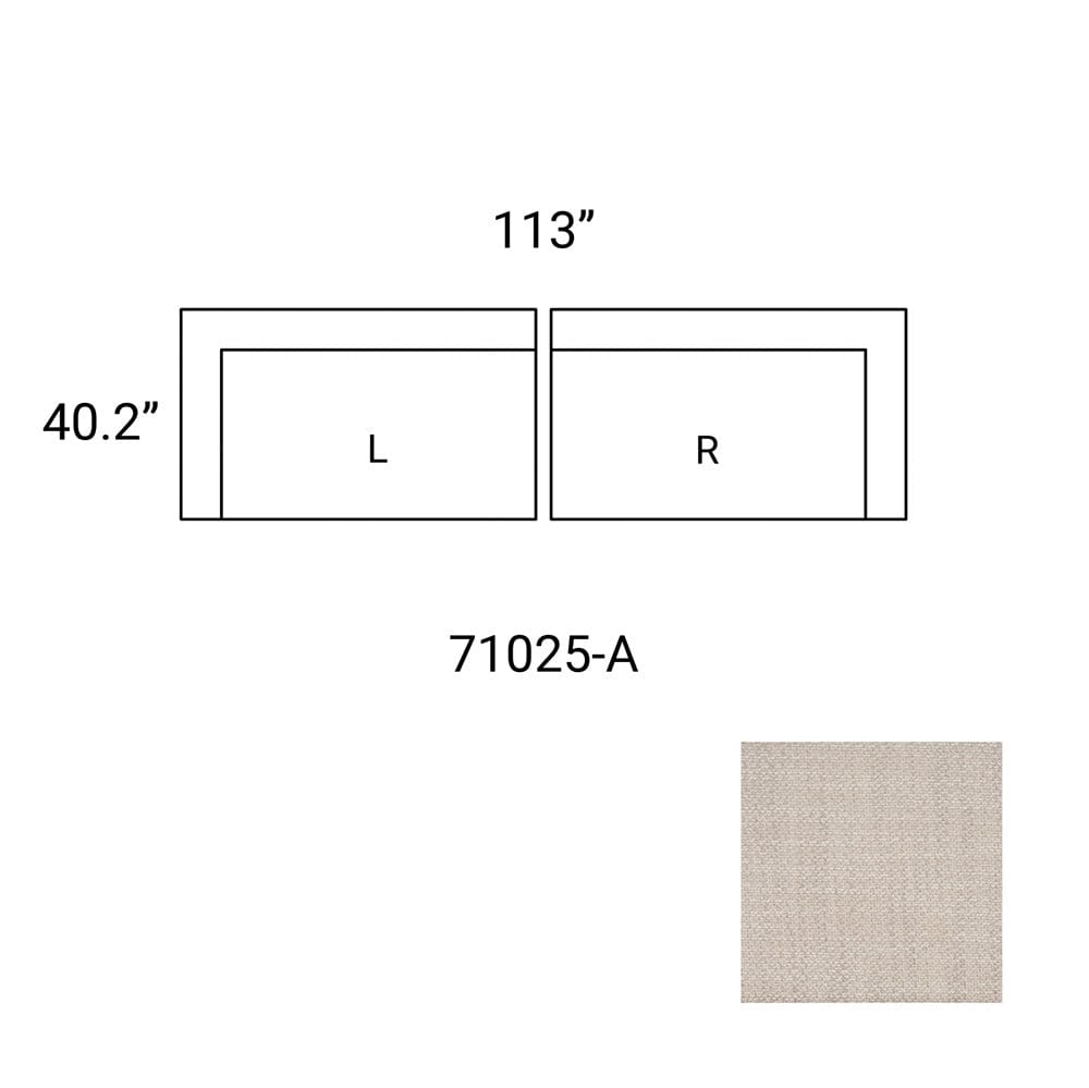 Mercana - Warner Oatmeal 2 Piece Sofa Set - 71025-A view 2