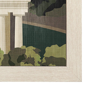 Mercana - Washington DC Go USA L by Mercana Studio a Hand Embellished Decograph Framed Art Print - 14059 view 3