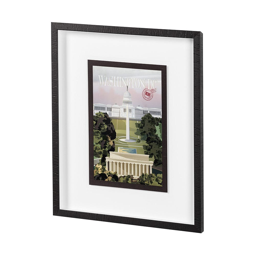 Mercana - Washington DC Go USA M by Mercana Studio a Framed Art Print Matted under Glass - 14061 view 2