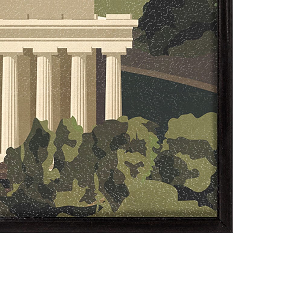 Mercana - Washington DC Go USA SM by Mercana Studio a Hand Embellished Decograph Framed Art Print - 14046 view 3