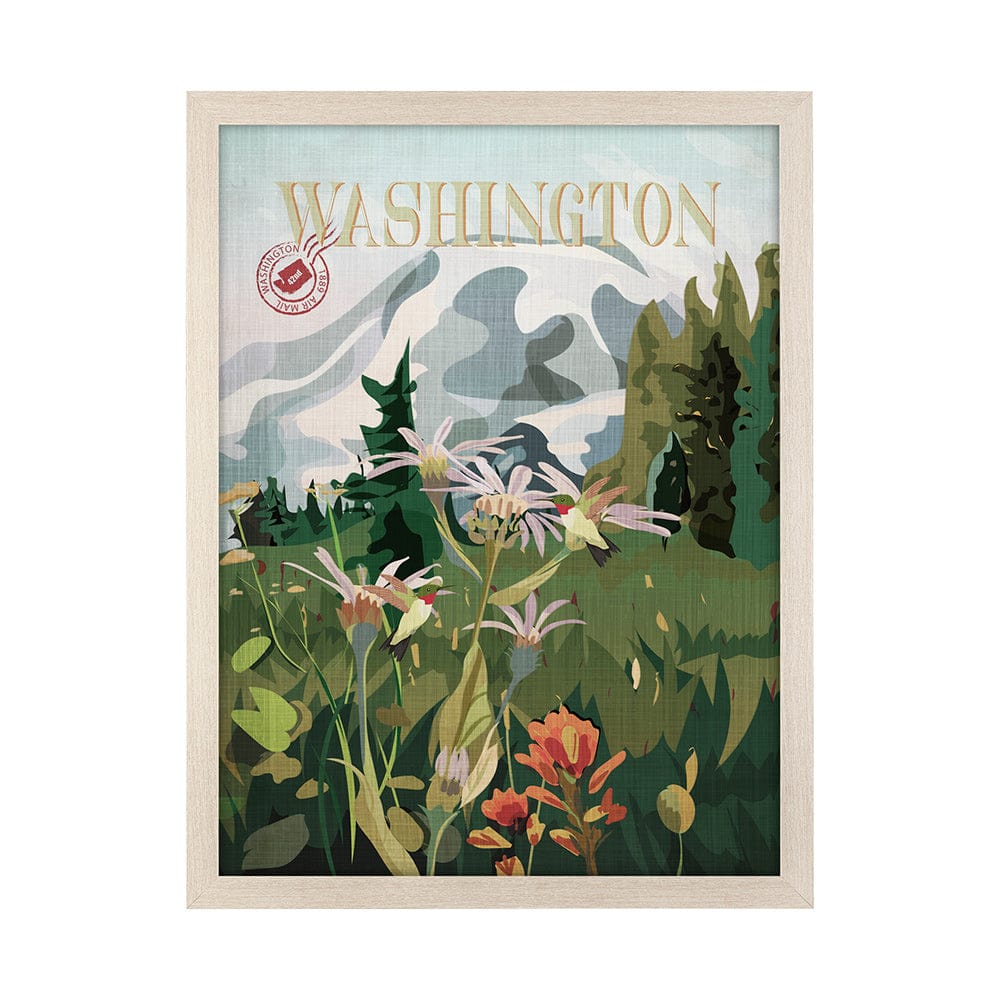 Mercana - Washington Go USA L by Mercana Studio a Hand Embellished Decograph Framed Art Print - 13592 view 1