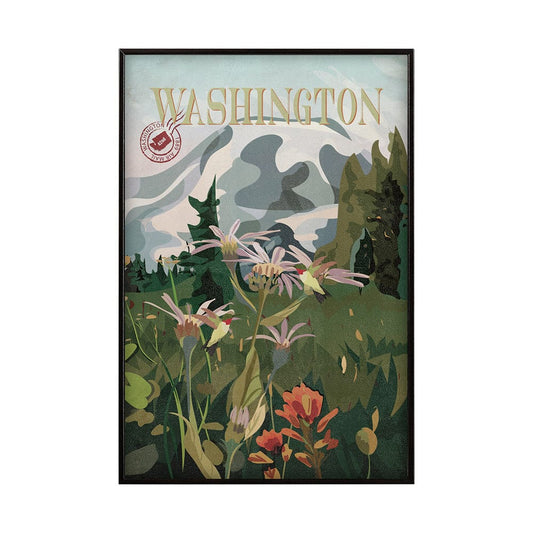 Mercana - Washington Go USA SM by Mercana Studio a Hand Embellished Decograph Framed Art Print - 13708 view 1