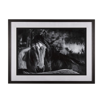 Mercana - Watched Presence by Mercana Studio a Hand Embellished Textured Framed Art Print Matted under Glass - 14634 view 1