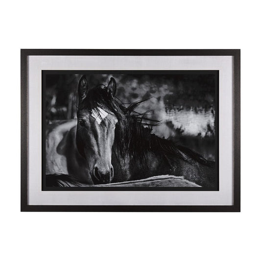 Mercana - Watched Presence by Mercana Studio a Hand Embellished Textured Framed Art Print Matted under Glass - 14634 view 1