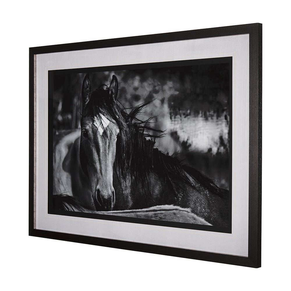 Mercana - Watched Presence by Mercana Studio a Hand Embellished Textured Framed Art Print Matted under Glass - 14634 view 2