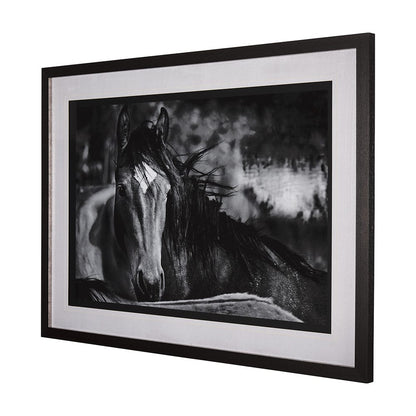 Mercana - Watched Presence by Mercana Studio a Hand Embellished Textured Framed Art Print Matted under Glass - 14634 view 2