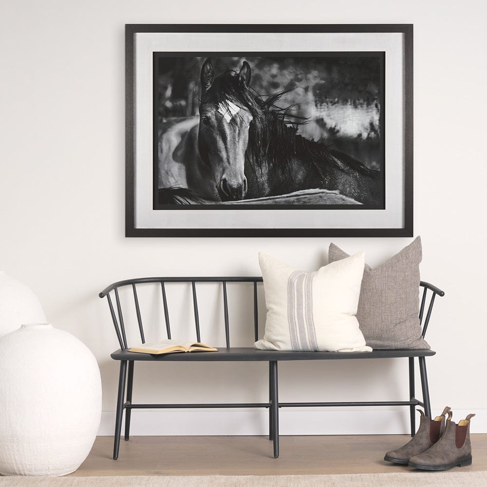 Mercana - Watched Presence by Mercana Studio a Hand Embellished Textured Framed Art Print Matted under Glass - 14634 view 8