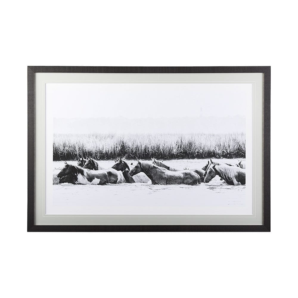 Mercana - Water Horses III by PHBurchett a Framed Art Print Matted under Glass - 12680 view 1
