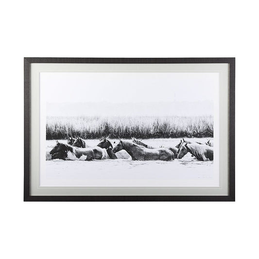 Mercana - Water Horses III by PHBurchett a Framed Art Print Matted under Glass - 12680 view 1