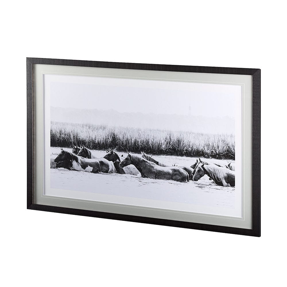 Mercana - Water Horses III by PHBurchett a Framed Art Print Matted under Glass - 12680 view 2