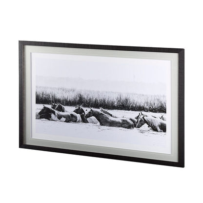 Mercana - Water Horses III by PHBurchett a Framed Art Print Matted under Glass - 12680 view 2