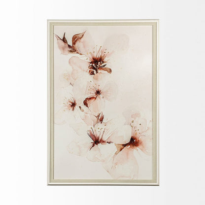 Mercana - Watercolor Blossoms II by PI Studio a Hand Embellished Textured Framed Art Print Matted under Glass - 12893 view 5