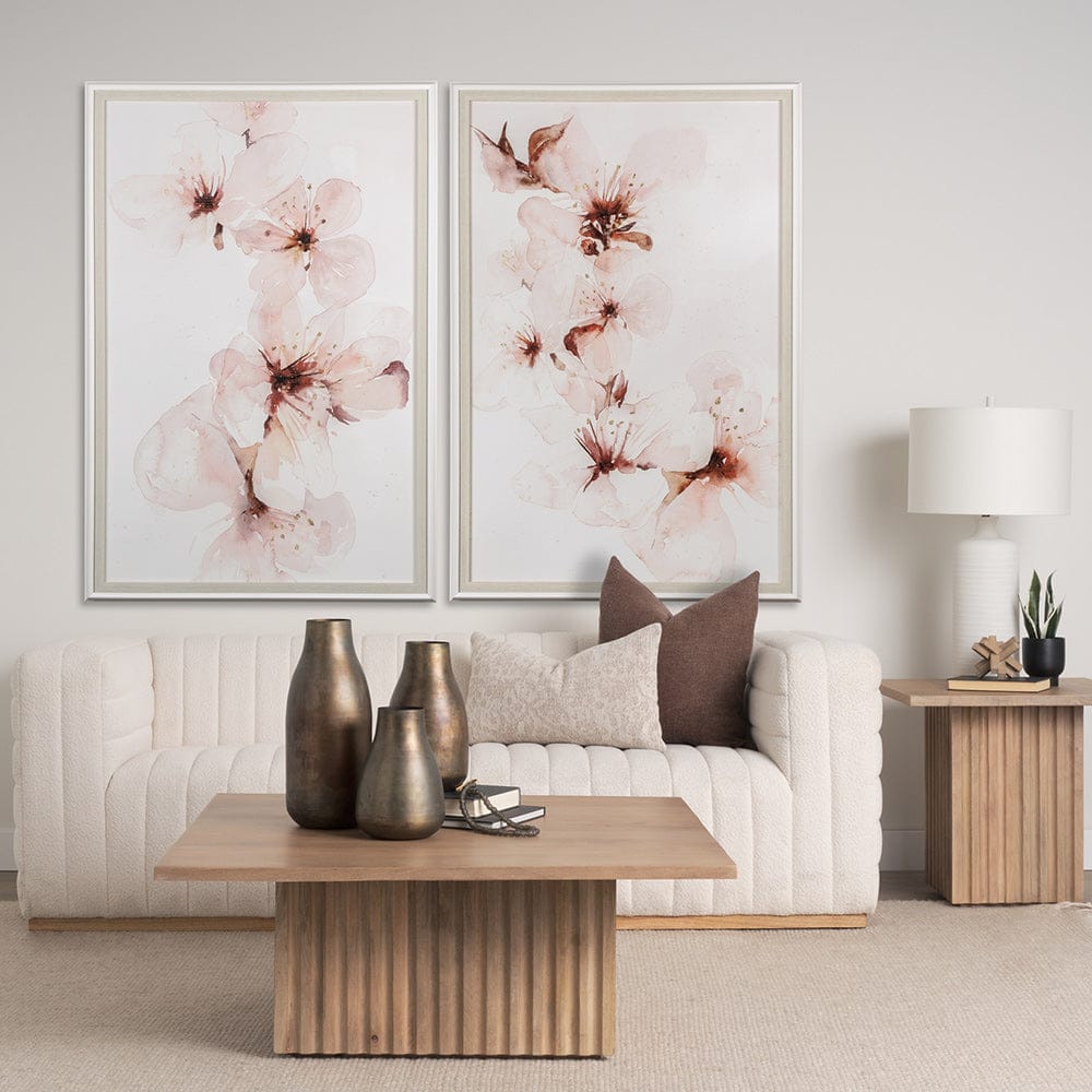 Mercana - Watercolor Blossoms II by PI Studio a Hand Embellished Textured Framed Art Print Matted under Glass - 12893 view 6
