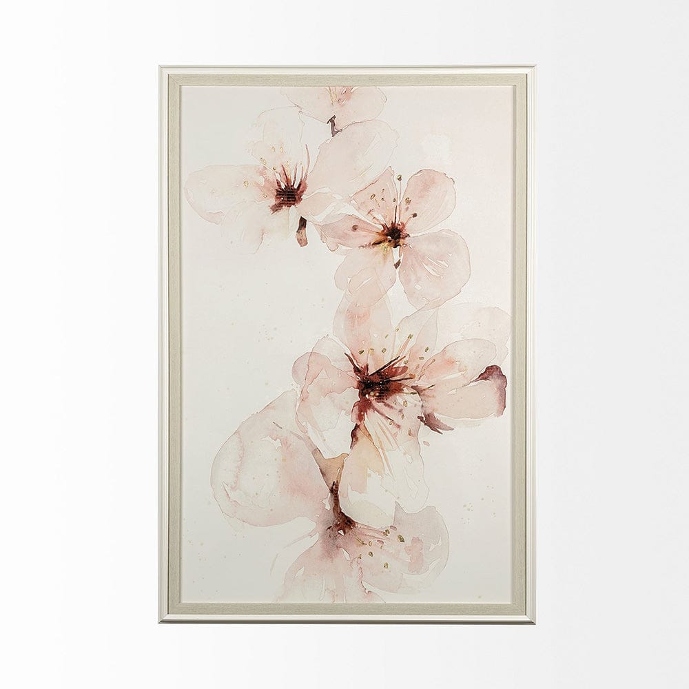 Mercana - Watercolor Blossoms III by PI Studio a Hand Embellished Textured Framed Art Print Matted under Glass - 12894 view 5