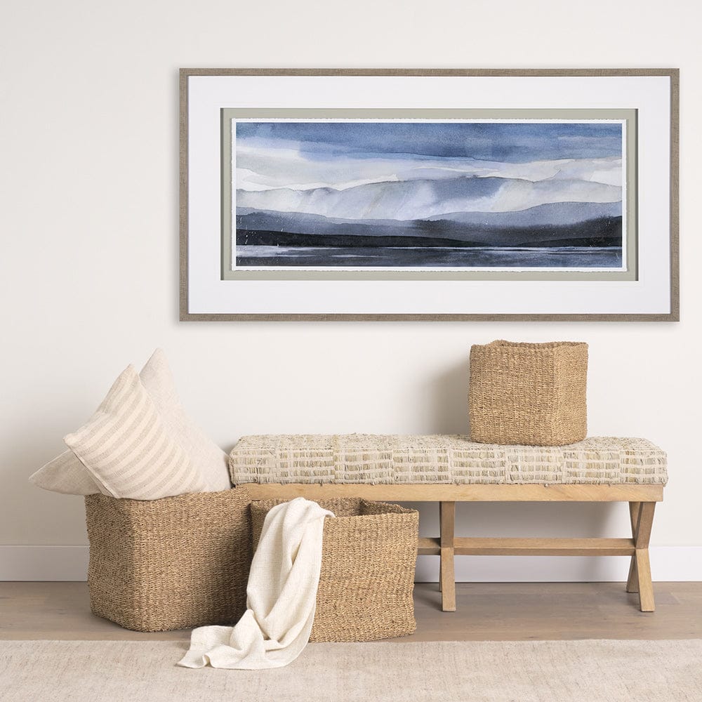 Mercana - Watercolor Sketch I by Mercana Studio Hand Embelished Textured Framed Art Print Matted under Glass - 14965 view 8
