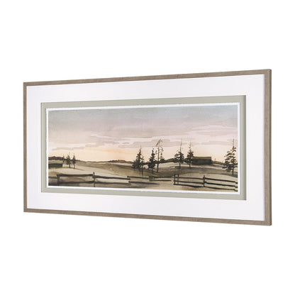 Mercana - Watercolor Sketch III by Mercana Studio Hand Embellished Textured Framed Art Print Matted under Glas - 14967 view 2