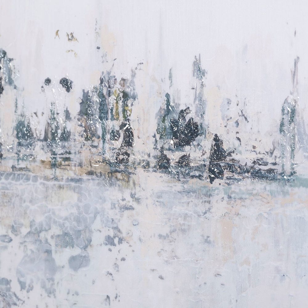 Mercana - Waterfront II by Jonathan Klassen a Hand Embellished Textured Framed Art Print Matted under Glass - 13509 view 7