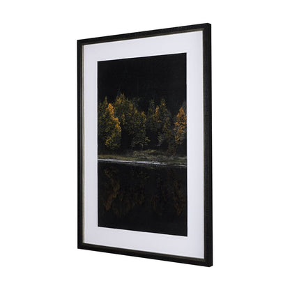 Mercana - Water's Reflection-R by Chad Mackay a Hand Embellished Textured Framed Art Print Matted under Glass - 14885 view 2