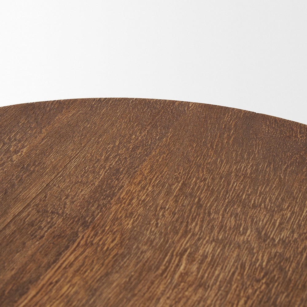 Mercana - Waverly Round Light Brown Wood Scalloped Edged Trays - 70929 view 5