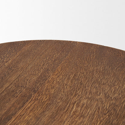 Mercana - Waverly Round Light Brown Wood Scalloped Edged Trays - 70929 view 5