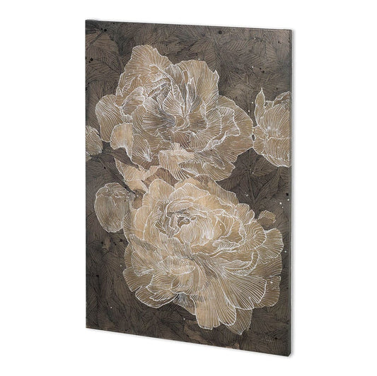 Mercana - Weaved Peony I by Mercana Studio a Hand Embellished Textured Canvas - 100896-L view 1