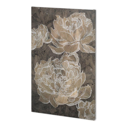 Mercana - Weaved Peony II by Mercana Studio a Hand Embellished Textured Canvas - 100897-L view 1