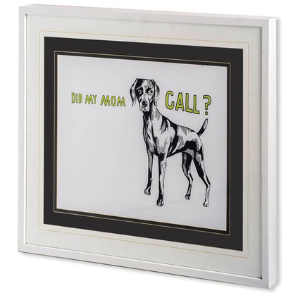 Mercana - Weimaraner by Marie, Natasha a Framed Art Print Matted under Glass - 10305 view 1