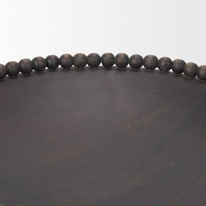 Mercana - Wendell Dark Brown Wood w/ Wood Beads Round Bowls - 70927 view 5