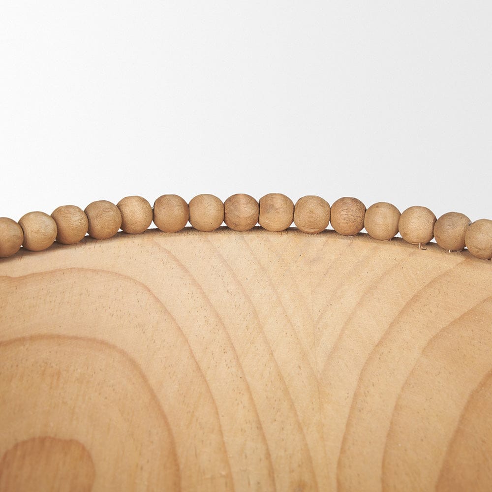 Mercana - Wendell Light Brown Wood w/ Wood Bead Round Bowls - 70928 view 5
