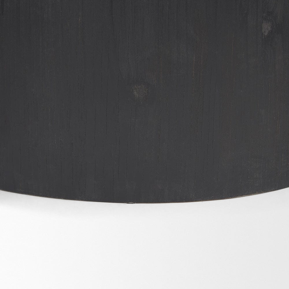 Mercana - Wenopa Matte Black Wood w/ Natural Jute Accent Tables - 71048 view 7