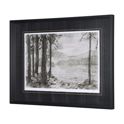 Mercana - West coast chronicles I by Mercana Studio Hand Embellished Framed Art Print Matted under Glass - 14561 view 2