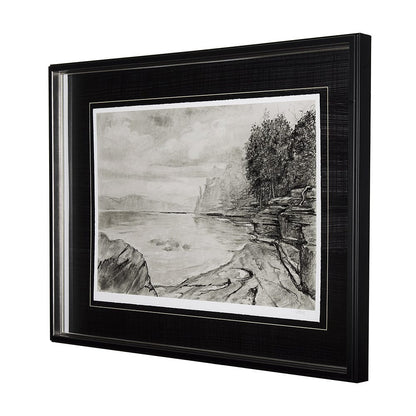 Mercana - West coast chronicles II by Mercana Studio Hand Embellished Framed Art Print Matted under Glass - 14562 view 2