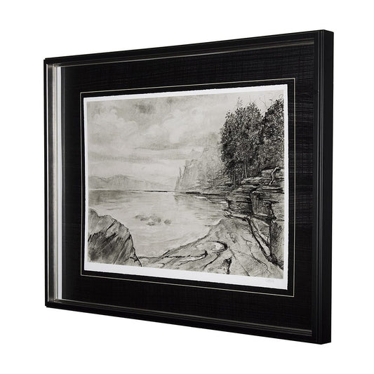 Mercana - West coast chronicles II by Mercana Studio Hand Embellished Framed Art Print Matted under Glass - 14562 view 2