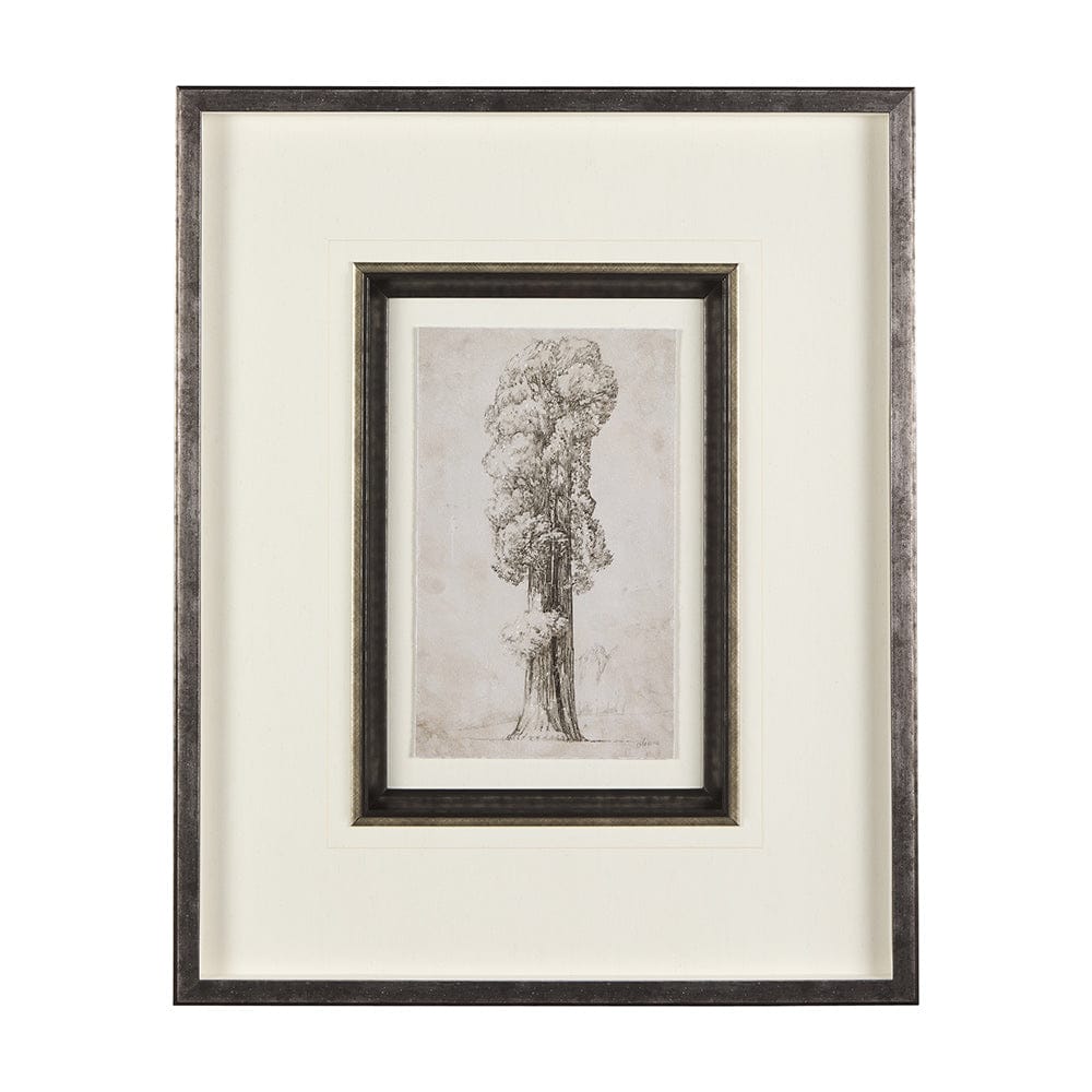 Mercana - Westcoast Tree Drawing I by Mercana Studio Hand Embellished Framed Art Print Matted under Glass - 14715 view 1