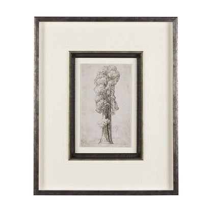 Mercana - Westcoast Tree Drawing I by Mercana Studio Hand Embellished Framed Art Print Matted under Glass - 14715 view 1