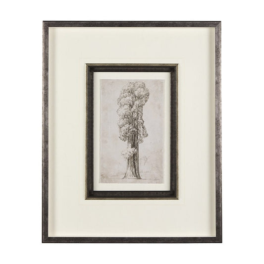 Mercana - Westcoast Tree Drawing I by Mercana Studio Hand Embellished Framed Art Print Matted under Glass - 14715 view 1