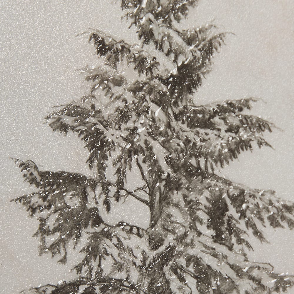 Mercana - Westcoast Tree Drawing II by Mercana Studio Hand Embellished Framed Art Print Matted under Glass - 14716 view 7