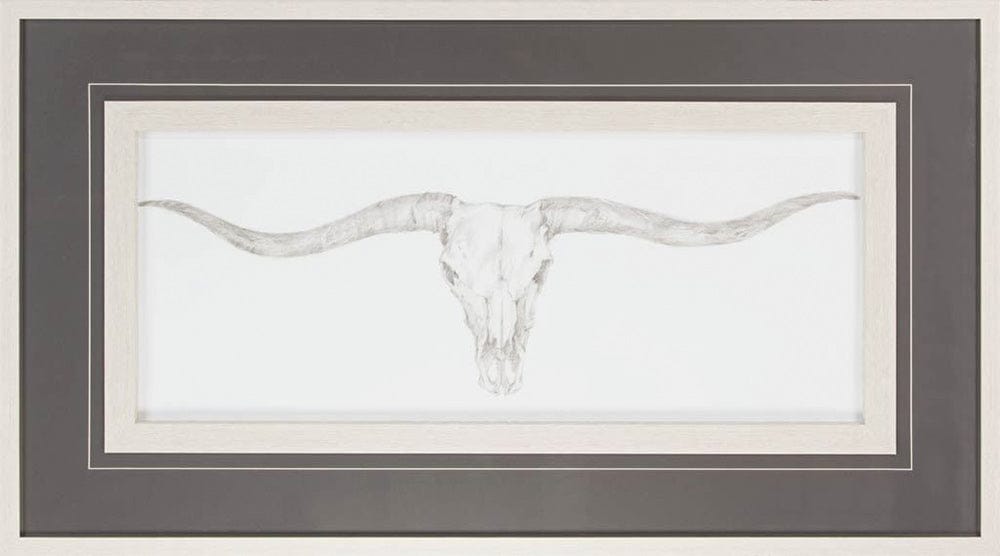 Mercana - Western Skull Mount III by Harper a Framed Art Print Matted under Glass - 9928 view 2