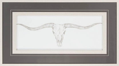 Mercana - Western Skull Mount III by Harper a Framed Art Print Matted under Glass - 9928 view 2