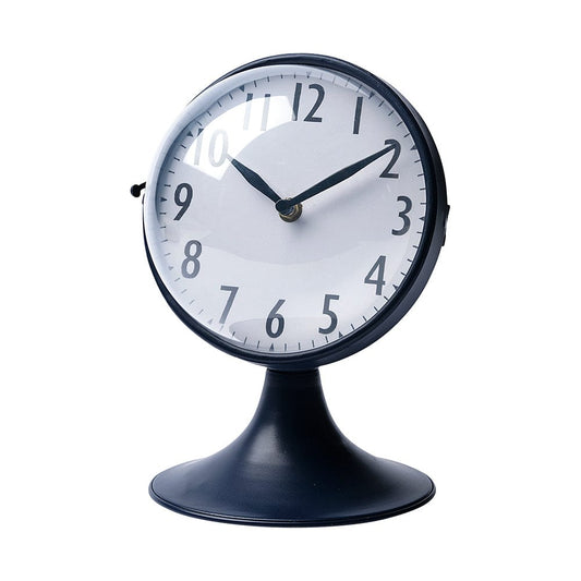 Mercana - Weymouth Blue Metal Glass Dome Table Clock - 68528 view 1