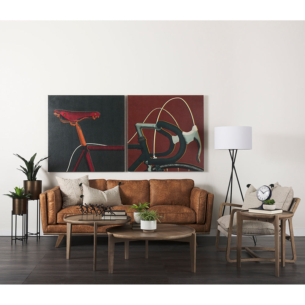 Mercana - Weymouth Blue Metal Glass Dome Table Clock - 68528 view 5